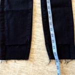 frame denim NWT FRAME‎ Le High Skinny High Rise Straight Fit Black Jeans Size 23 Raw Hem Photo 7