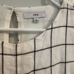 FATE. Karla Checkered Linen Blend Side Front Tie Dress // Size Large Photo 7