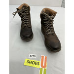 Steve Madden Womans Parley Ankle Combat Boots 8 M Brown Lace Up Photo 1