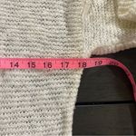 Hippie Rose  white knit sweater long sleeve size M lace back Photo 5