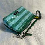 Kate Spade Green Striped Sequined Clutch/Wristlet Photo 8