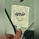 Aerie House Party oversized Cropped sweatshirt in Festive Ticket Green Photo 10