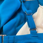 Shade & Shore  Women's Teal Blue Ruffle Bralette Bikini Top - Size 36B - NWT Photo 7