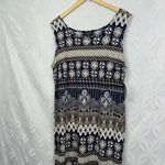 R & M Richards Petite Short Mother Of The Bride Puff Print Boho Dress NWT Size 14 Photo 3