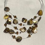 NEW NWT silver Opalescent Metallic Necklace Photo 2