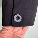 Chico's Blazer Black Jacket Casual XL Blazer Button Front Crew Neck Photo 4