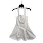AQUA  White Halter‎ Neck Sleeveless Mini Dress Party Cocktail Women's Photo 1