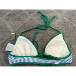 J.Crew  Tipped Seersucker Tie Front Bikini Top G1335 XS NWOT Photo 5
