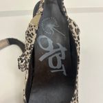 Anthropologie OTBT Sz 8 Mary Jane Suede Malibu Brookline Shoes Leopard Wedge Brown Photo 5