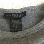 EXPRESS Vintage Gray Crewneck Long Sleeve Top -Sz Medium Photo 4