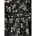 Lulus  Embroidered Floral Puff-Sleeve Dress – Size Medium – NWT Photo 3