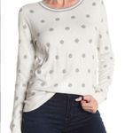 J.Crew Polka Dot Sweater Women XXS Long Sleeve Crew Neck Lightweight 100% Cotton Photo 1