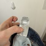 American Eagle  Super High Rise Baggy Wide Leg Jeans Dark Wash Womens 8 Short Photo 9