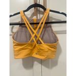 Lululemon  high energy high neck  Bra Top mango Size 8 Cross Back Zip Front Photo 2