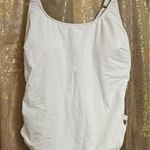 Tempt Me White One Piece Side Crisscross Cutout Swimsuit XXL NWT Photo 0
