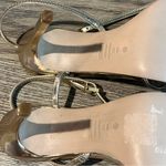 Schutz  Inez Sandal Gold Size 9 Strappy High Heels Metallic Ankle Strap Dressy Photo 9