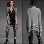 CAbi  Style 974 Prairie Wrap Open Front Cardigan Sweater With Fringe S Photo 1