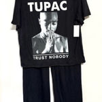 NWT Tupac tee and pant set in black. Size XL (16 Photo 0