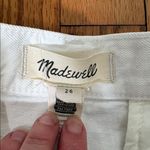 Madewell Denim Pleated Mini Skirt A-line Tile White Size 26 Photo 5