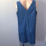 Old Navy  Denim Jean Jumper Dress Frayed Medium Photo 3
