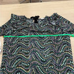 Loft  Blouse long sleeve Petite Garden Dobby Tie Back Ruffle top floral print bow Photo 7