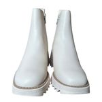 Sam & Libby  Womens 7 Lennon Vanilla Ivory Lug Sole Side Zip Chelsea Boots NEW Photo 10