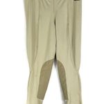 Kerrits Equestrian Performance Suede Patch Knee Beige Khaki Performance Tights L Photo 0