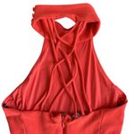 Bebe  high neck halter criss cross back Bodycon dress Photo 8