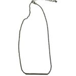 Silver bar necklace 8” simple and cute! Silver Photo 0