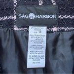 Sag Harbor Vintage  Shimmer Tweed Blazer Jacket Size 14 Photo 4