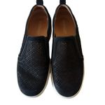 Vionic  Slip On Sneaker Kimmie Black Leather Perforated Casual Orthotic SZ 8.5 Photo 2