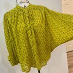 Pilcro Anthropologie The Sidney Yellow Floral Batwing Blouse Size SMALL NWOT Photo 3