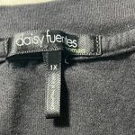 Daisy Fuentes Black Short Sleeve Blouse Women’s Plus Size 1X Photo 2