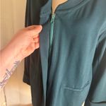 Amélline Teal Long Sleeve Open Front Cardigan with Pockets – Size L Blue Size L Photo 6