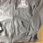Hooters Womens Rare  Zip Up Sweatshirt Hoodie Cotton Soft Pink & Gray Size Small Photo 3