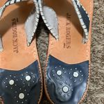 Jack Rogers  woman flip flop sandal navy blue & white size 9 Photo 3