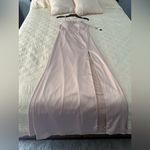 Sequin Hearts NWT blush nude Lacey back prom dress never worn (covid) tagged size 9 Photo 1