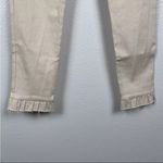 Capulet Urban Outfitters Womens Nat Ruffle Hem Skinny Jeans Cream Size S Photo 4