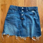Madewell Rigid Denim A Line Mini Skirt Size 28 Photo 0