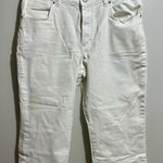 Lee  Women's White Capris (770) Photo 0