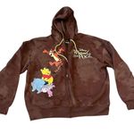 Disney Winnie the Pooh Juniors XL Brown Zip Up Hoodie Jacket Photo 0
