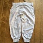 y2k Free Spirit White and Green Capris Sweats with Elastic Waistband Large Photo 5