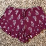 Band of Gypsies floral flutter hem flowy short shorts Photo 0