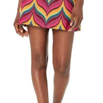 Trina Turk Rico Colorful Chevron Wave Jacquard A-Line Mini Skirt 4 Photo 0
