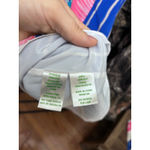 Lilly Pulitzer  Women's Tank silk dress Sleeveless Blue Pink Palm Print‎ Size L Photo 3