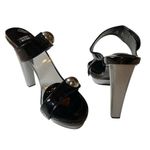 Stuart Weitzman Vintage 90s Smoky Lucite Platform Sandals Size 7.5 Photo 5