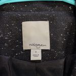 Halogen Two Button Blazer Single Breasted Wool Silk Blend Speckled Black Size 8 Photo 6