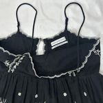 Urban Outfitters  Hanna Embroidered Scalloped Mini Dress - Black/Ivory - S Photo 4