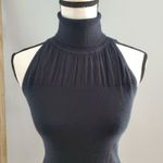 White House | Black Market Black Sleeveless Lightweight Turtleneck Sweater Size S Photo 2