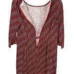 Boden Womens Hannah Polka Dot Corduroy Dress Sheath Geometric Red Black Size 8R Photo 7